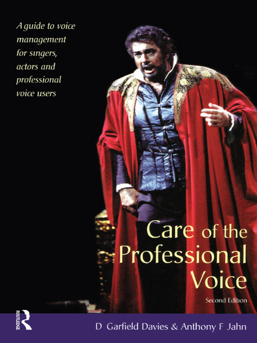 Title details for Care of the Professional Voice by D Garfield Davies - Available
